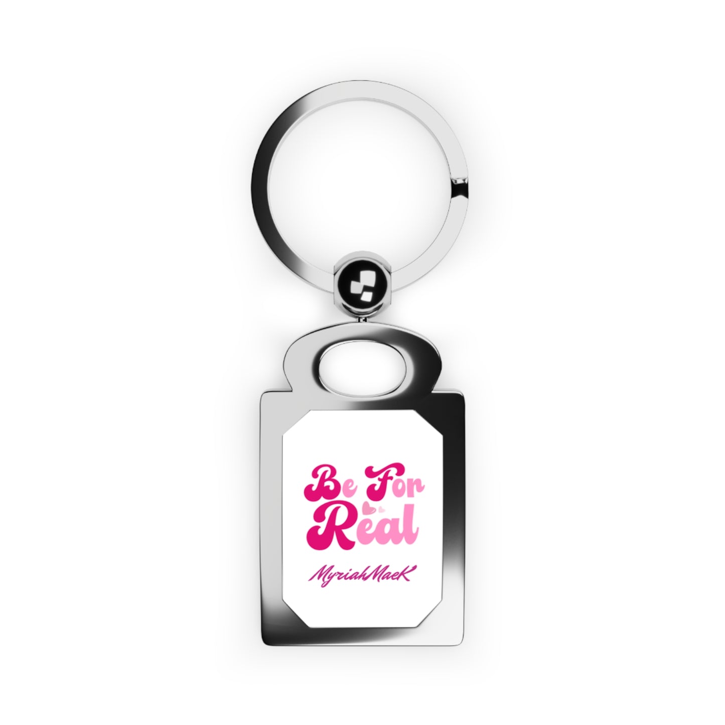Be For Real Rectangle Photo Keyring