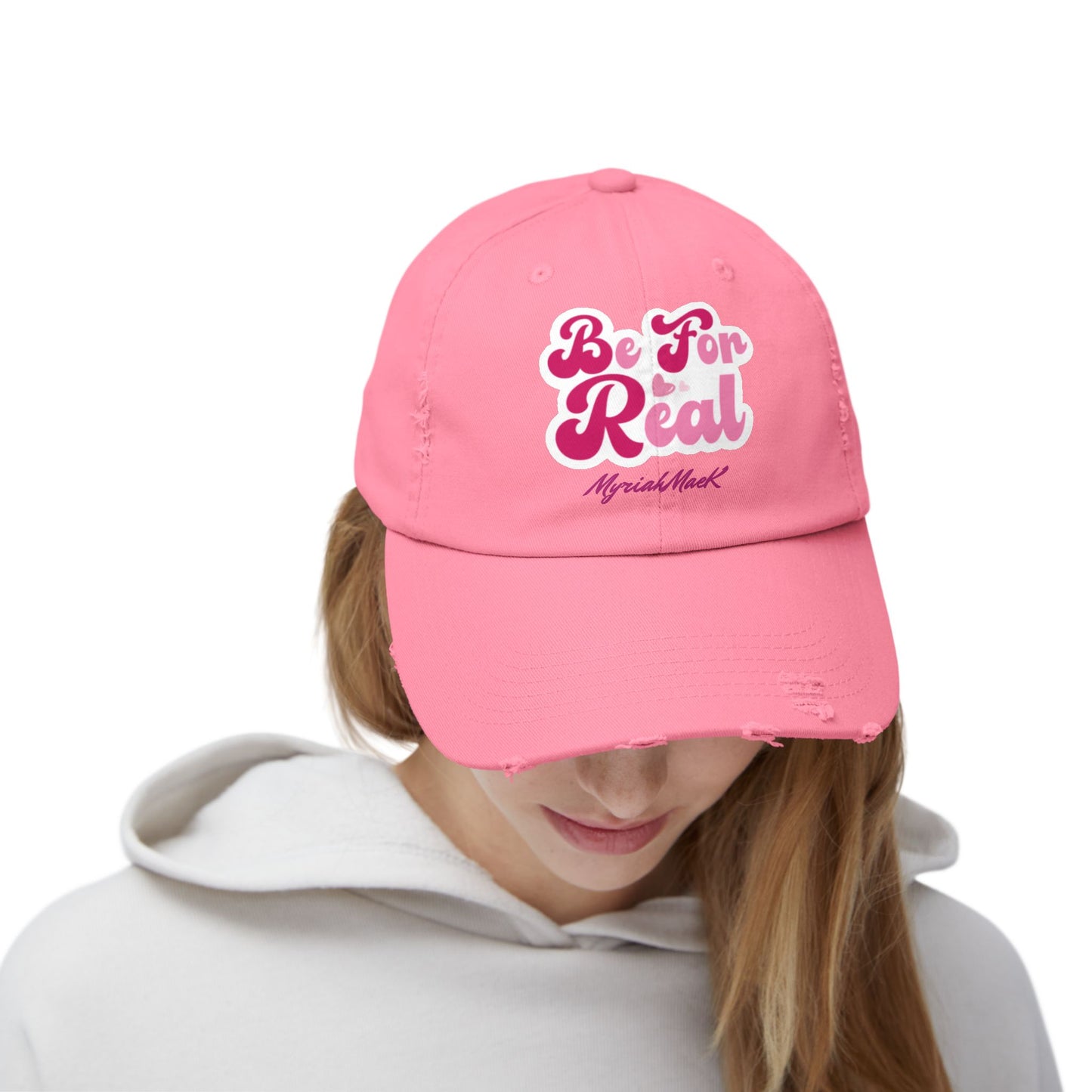 Be For Real Distressed Cap